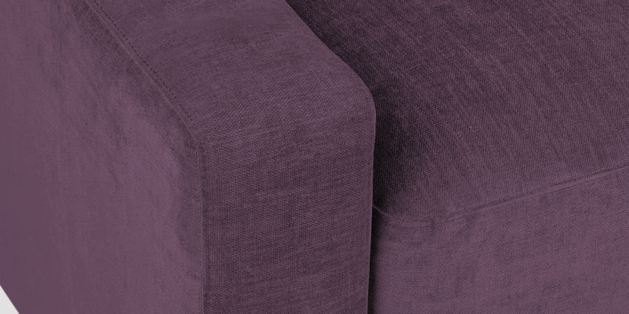 Dara Fabric 3 Seater Sofa In Greek Purple Colour - Febonic Living