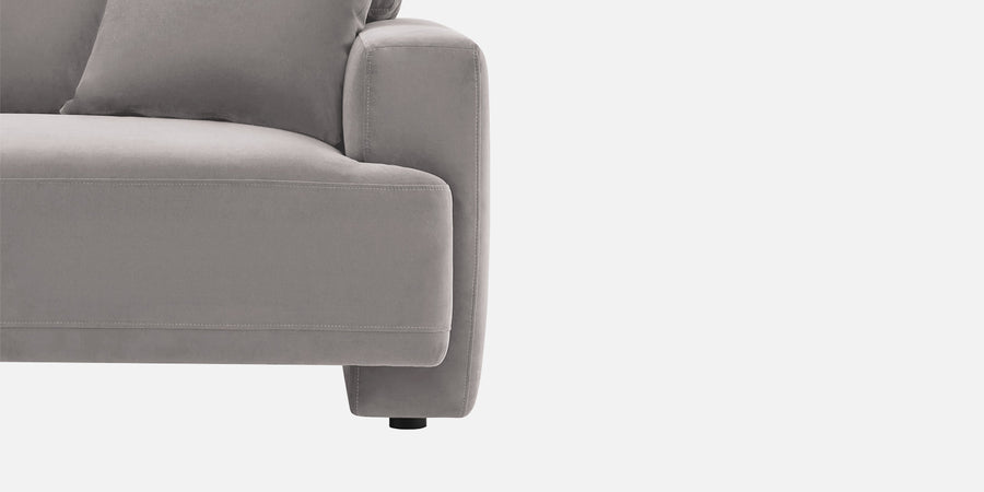 Kosta Velvet 2 Seater Sofa In Pearl Grey Colour - Febonic Living