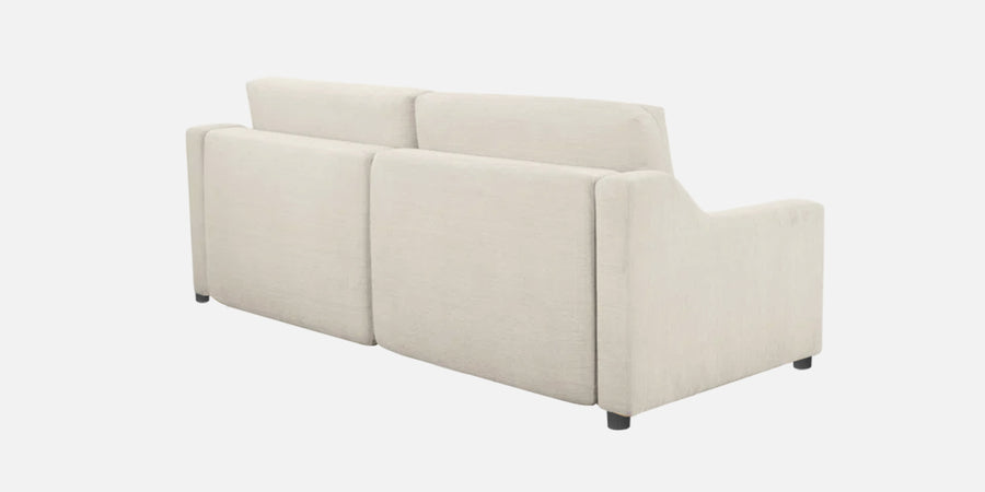 Gabby Fabric 3 Seater Pull Out Sofa Cum Bed In Ivory Cream Colour - Febonic Living
