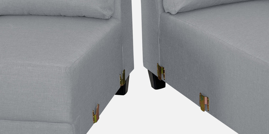 Perry Fabric Lhs Sectional Sofa 3 Lounger In Coin Grey Colour - Febonic Living
