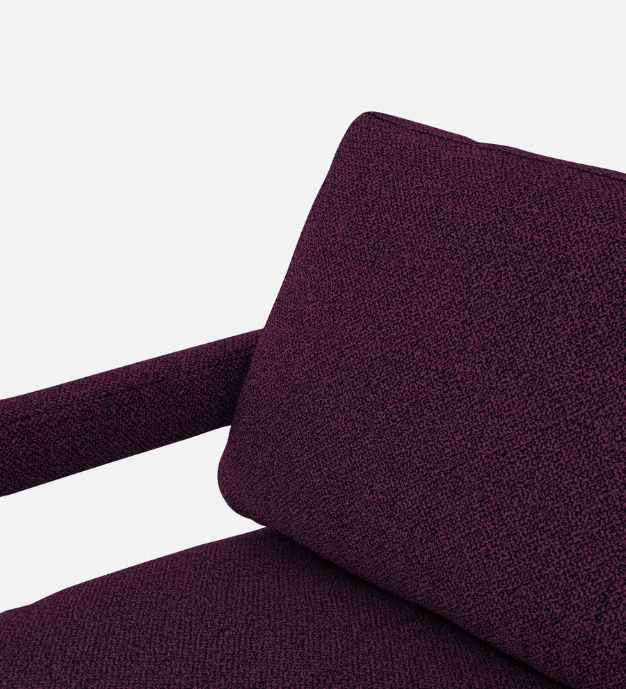 Olsen Fabric Arm Chair In Greek Purple Colour - Febonic Living