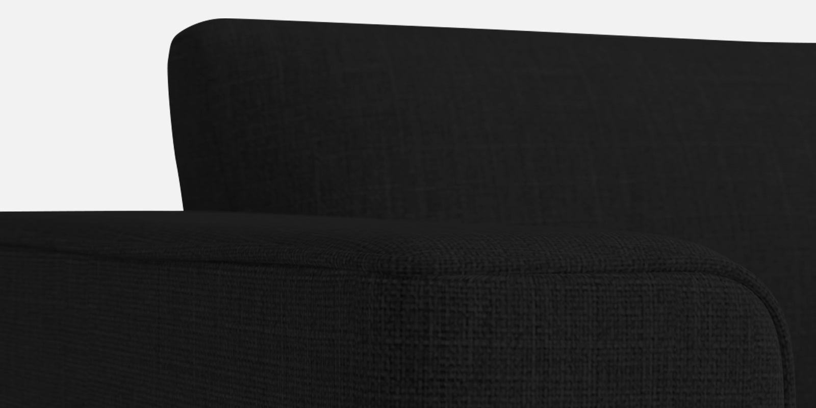 Kenia Fabric 2 Seater Convertible Sofa Cum Bed in Zed Black Colour