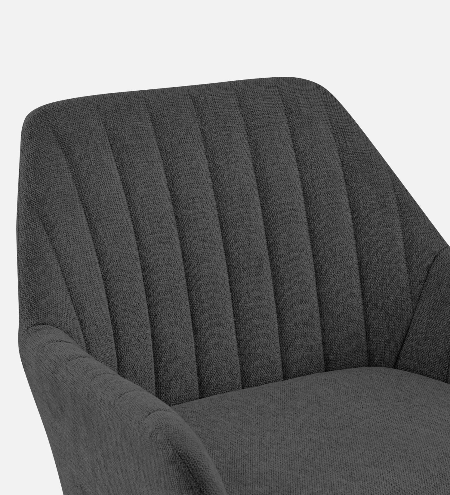 Bella Fabric Arm Chair In Charcoal Grey Colour