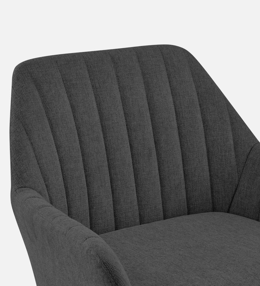 Bella Fabric Arm Chair In Charcoal Grey Colour - Febonic Living