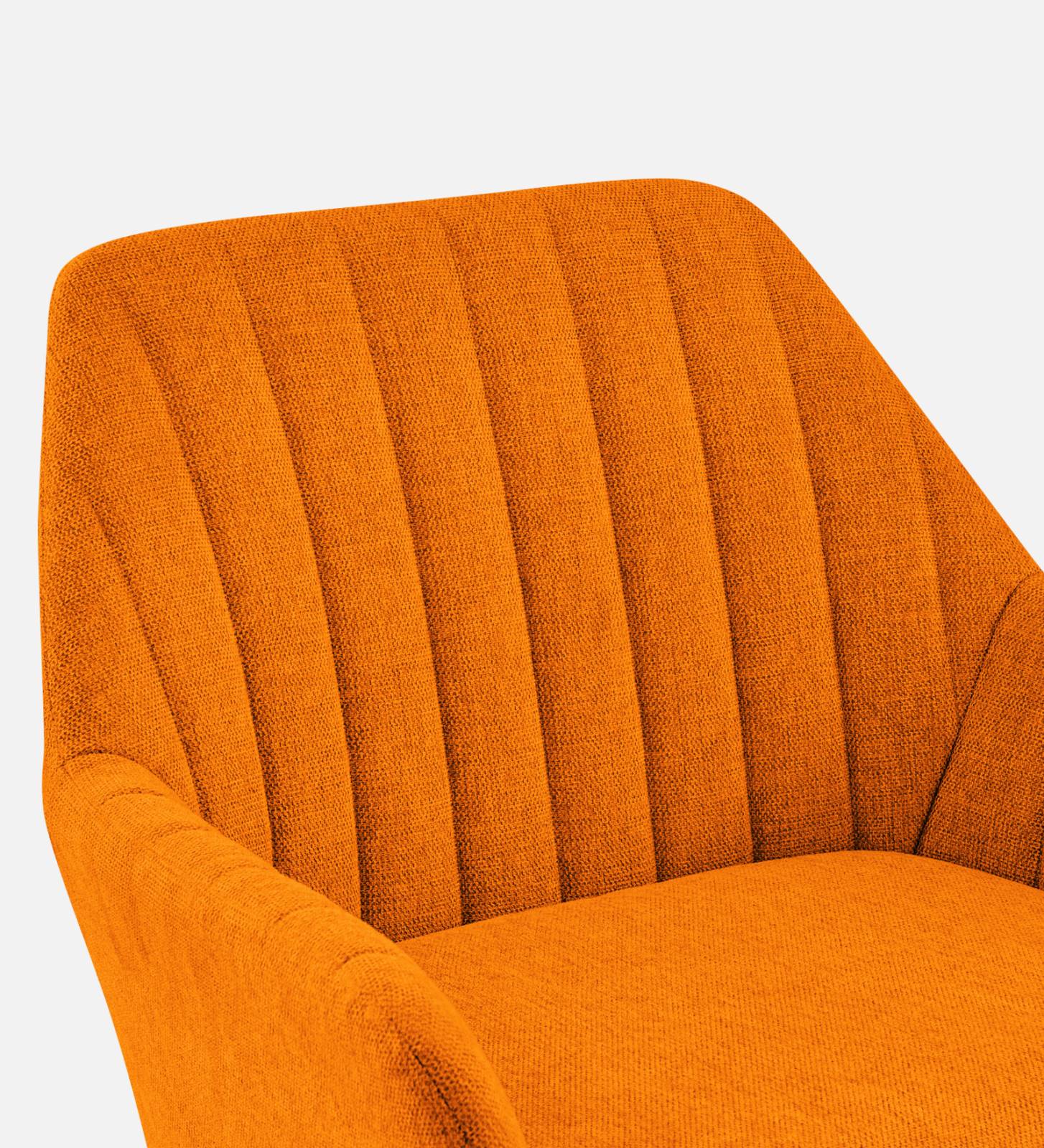 Bella Fabric Arm Chair In Vivid Orange Colour