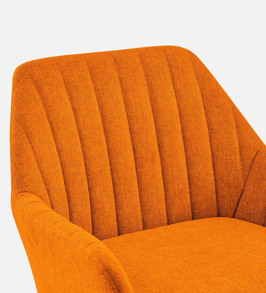 Bella Fabric Arm Chair In Vivid Orange Colour - Febonic Living