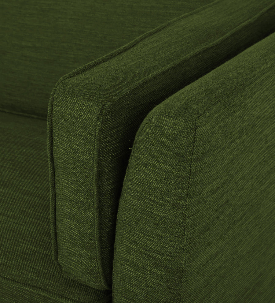 Nigar Fabric 1 Seater Sofa In Olive Green Colour - Febonic Living