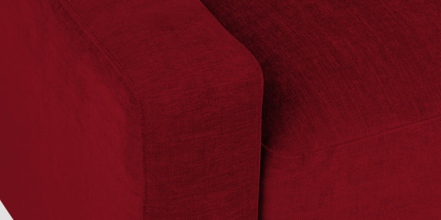 Dara Fabric 2 Seater Sofa In Ruby Red Colour - Febonic Living