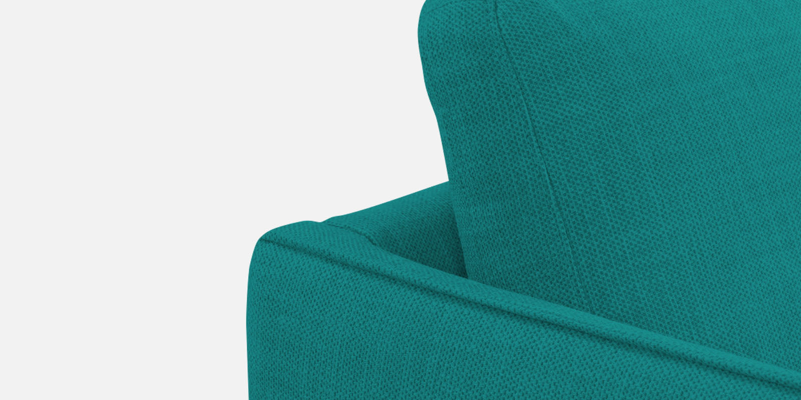 Piku Fabric LHS Sectional Sofa (3+Lounger) in Sea Green Colour