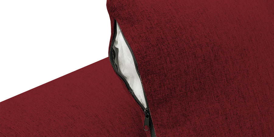 Bony Fabric 3 Seater Convertible Sofa Cum Bed In Corel Red Colour - Febonic Living