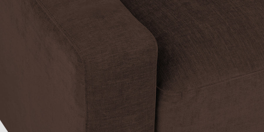 Dara Fabric 2 Seater Sofa In Coffee Brown Colour - Febonic Living