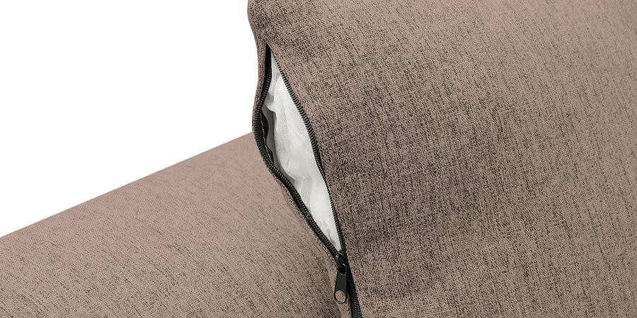 Bony Fabric 3 Seater Convertible Sofa Cum Bed In Mush Beige Colour - Febonic Living