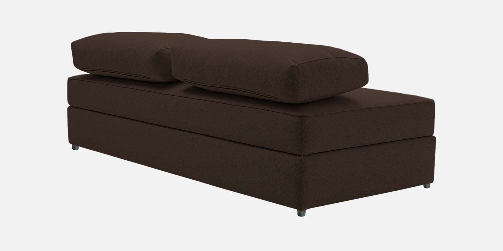 Vito Fabric Day Bed In Cidar Brown Colour With Storage