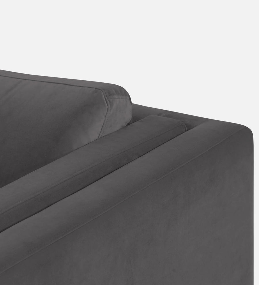 Jasper Velvet 1 Seater Sofa In Davy Grey Colour - Febonic Living