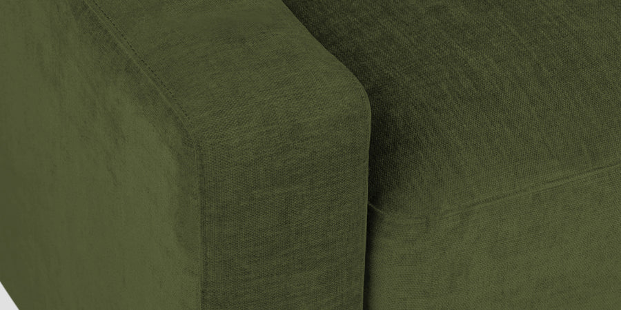 Dara Fabric 3 Seater Sofa In Olive Green Colour - Febonic Living