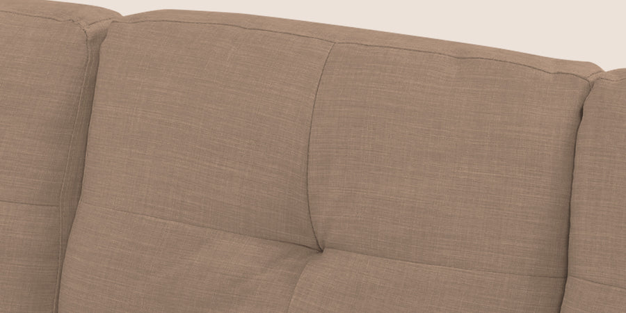 Jody Fabric 3 Seater Pull Out Sofa Cum Bed In Cookie Beige Colour With Storage - Febonic Living