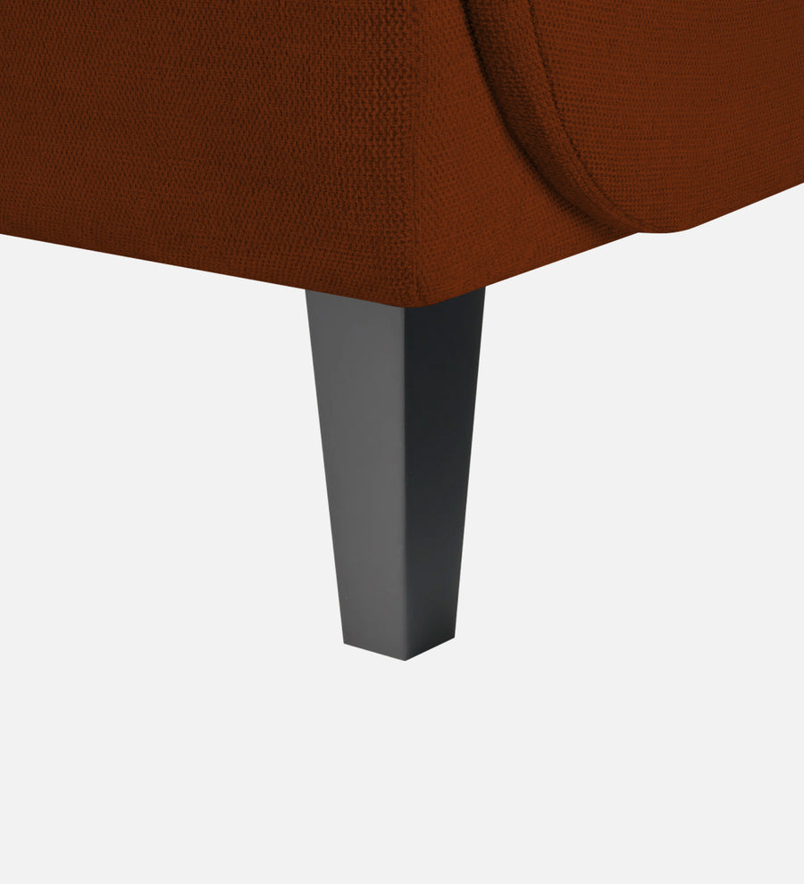 Siddy Fabric 1 Seater Sofa In Burnt Orange Colour - Febonic Living