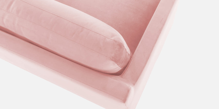 Jones Velvet Lhs Sectional Sofa 3 Lounger In Millennial Pink Colour - Febonic Living