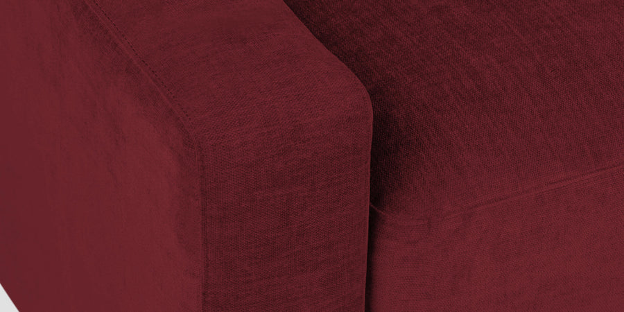 Dara Fabric 2 Seater Sofa In Blood Maroon Colour - Febonic Living