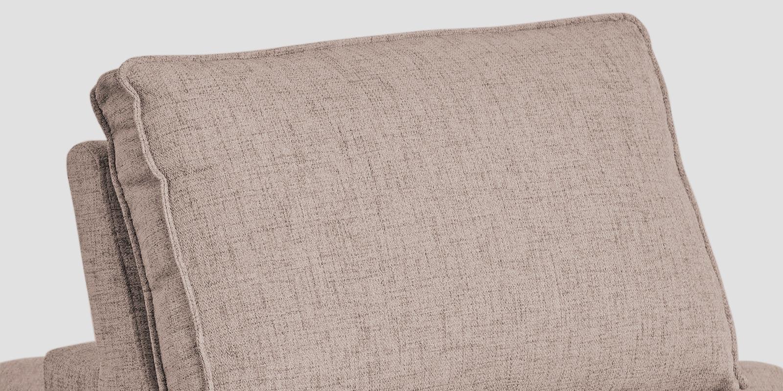 Hiver Fabric Day Bed Sofa In Kadhi Beige Colour With Back Rest - Febonic Living