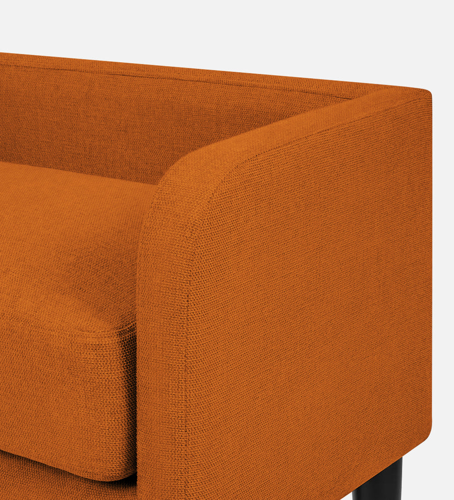 Maya Fabric Bench In Vivid Orange Colour - Febonic Living