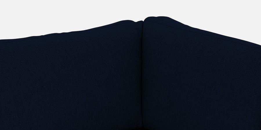 Freedom Velvet 6 Seater Rhs Corner Sofa In Dark Blue Colour With Ottoman - Febonic Living