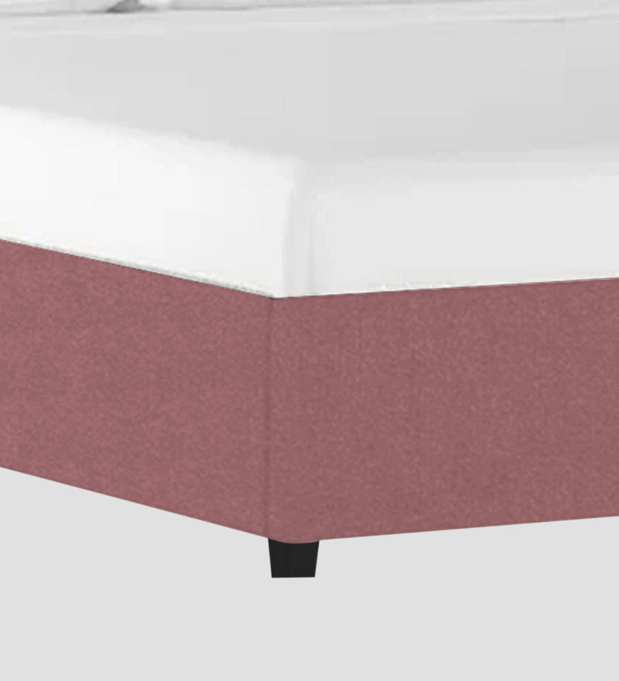 Asyra Velvet Upholstered King Size Bed In Rose Pink Colour With Box Storage - Febonic Living