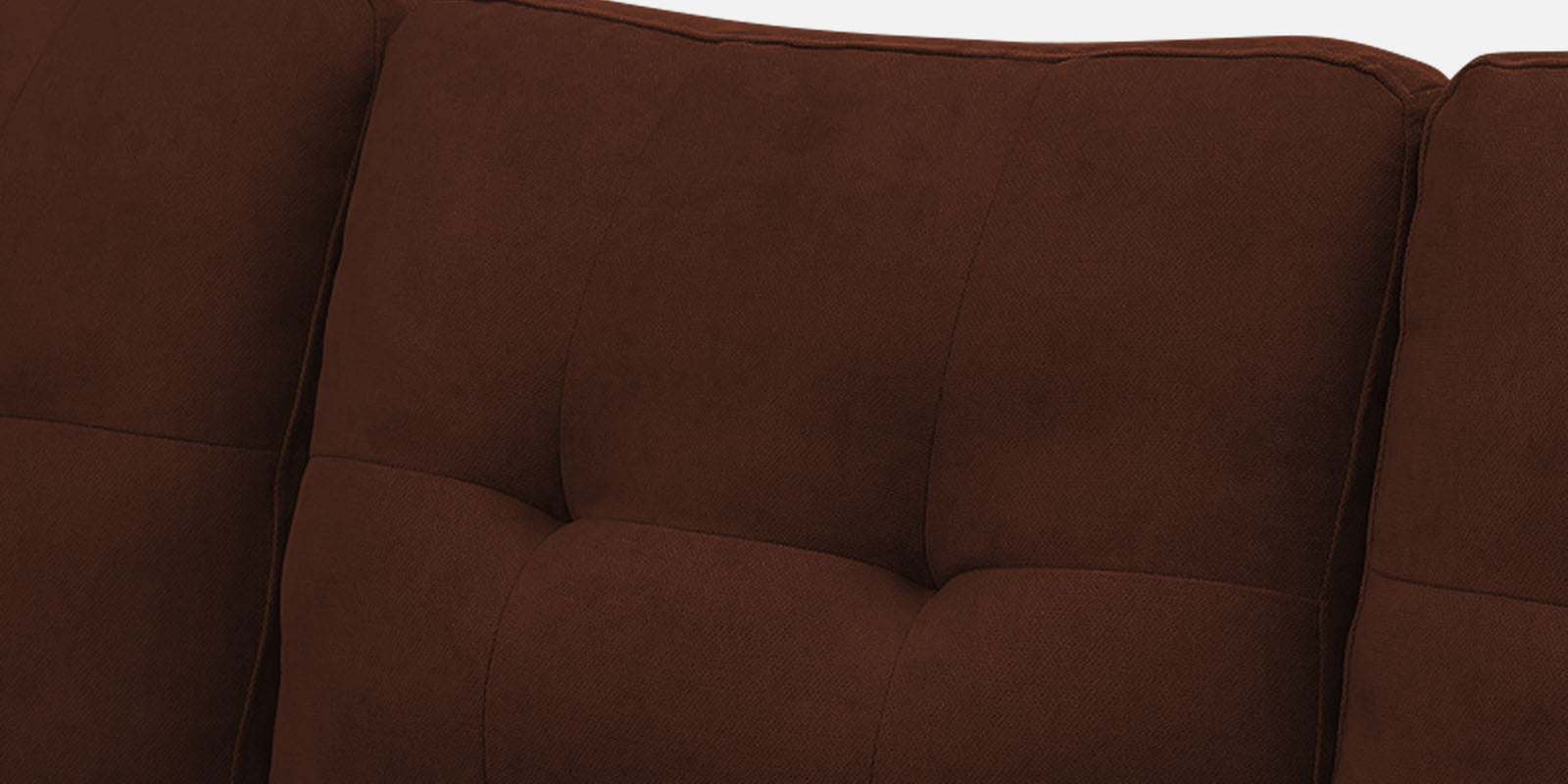 Thomas Fabric RHS Sectional Sofa (3+Lounger) in Coffee Brown Colour