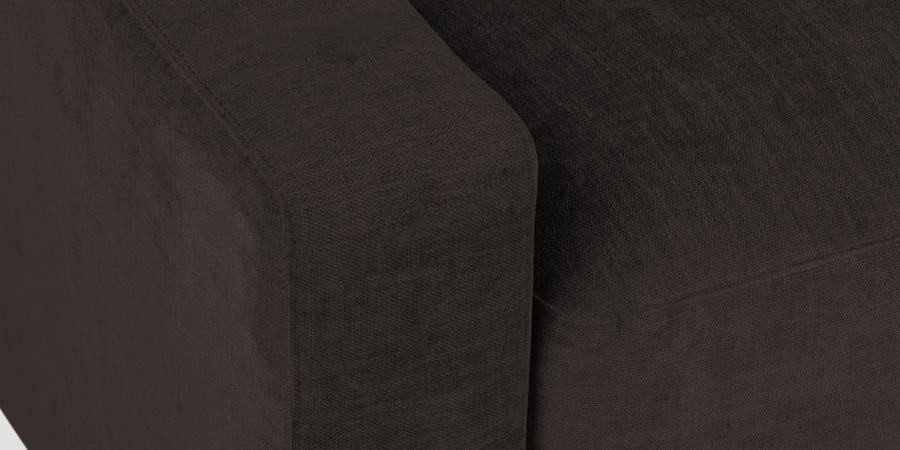 Dara Fabric 3 Seater Sofa In Cara Brown Colour - Febonic Living