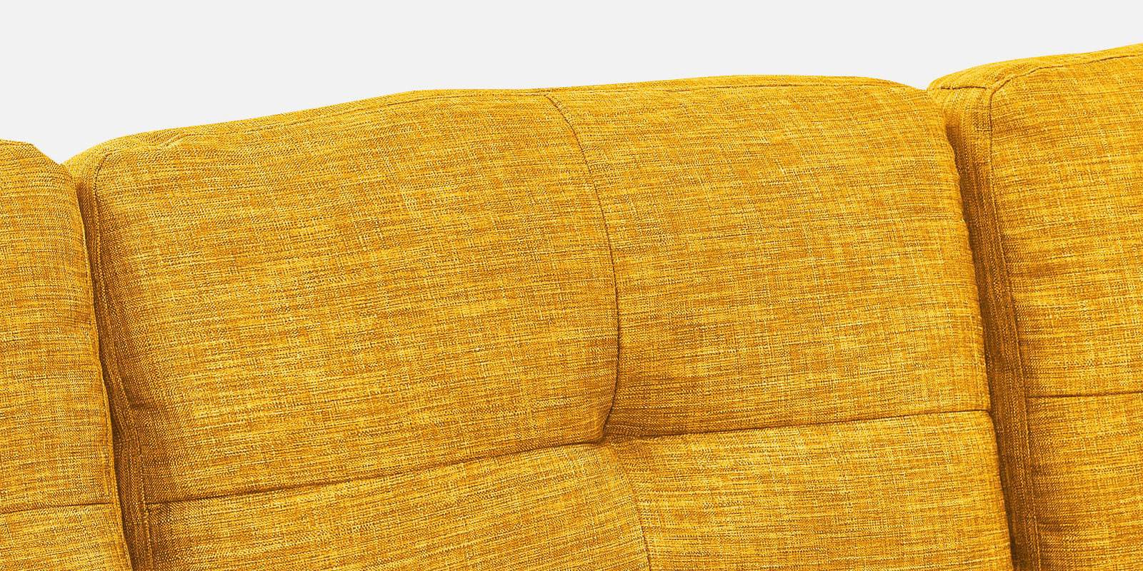 Jody Fabric 3 Seater Pull Out Sofa Cum Bed In Bold Yellow Colour