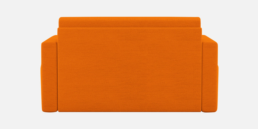 River Fabric 2 Seater Pull Out Sofa Cum Bed In Vivid Orange Colour - Febonic Living