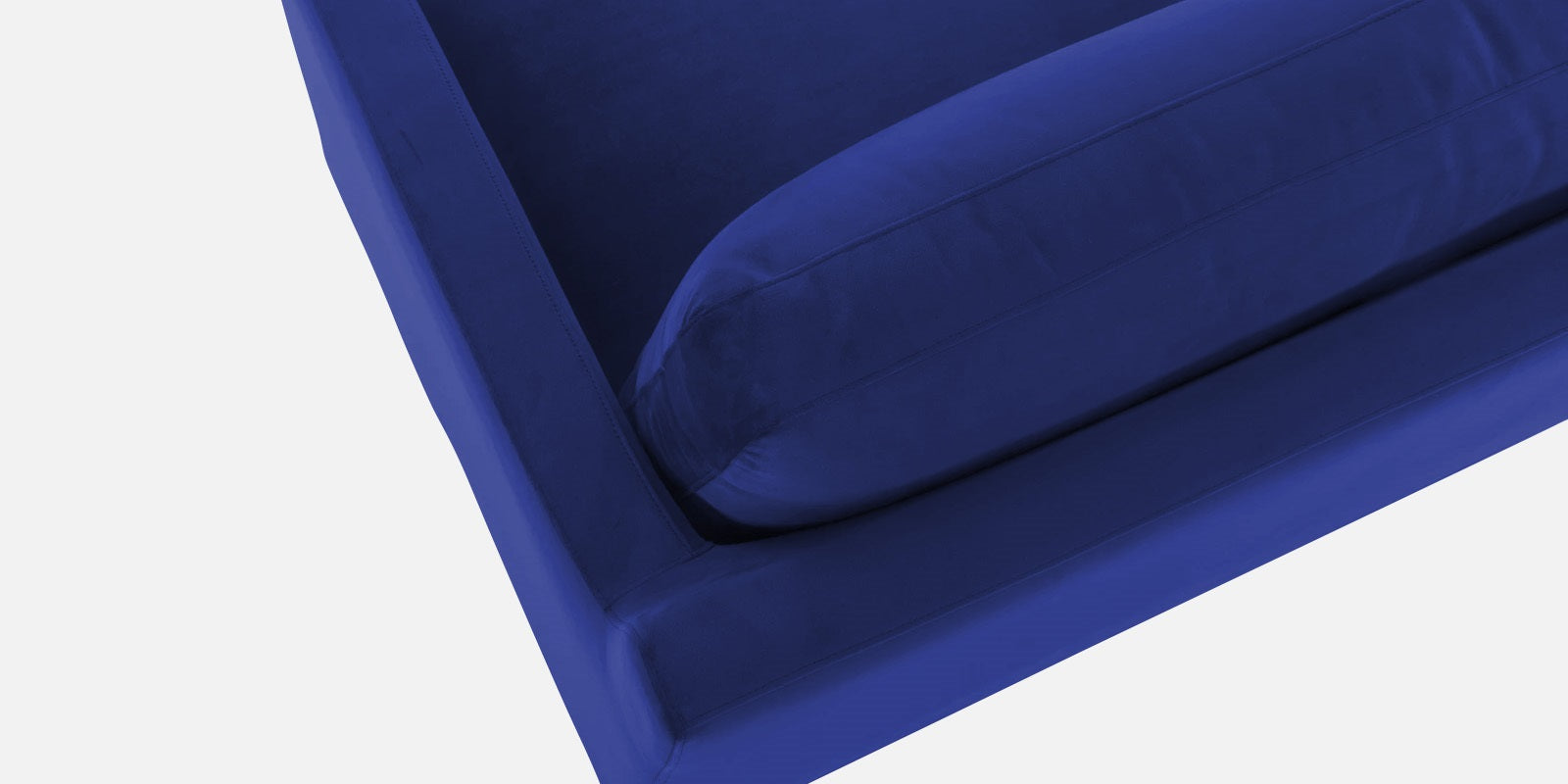 Jones Velvet RHS Sectional Sofa (3+Lounger) In Royal Blue Colour