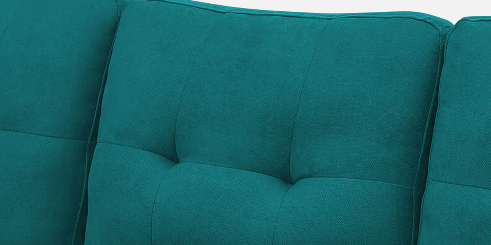 Thomas Fabric RHS Sectional Sofa (3+Lounger) in Sea Green Colour