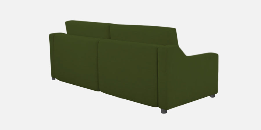 Gabby Fabric 3 Seater Pull Out Sofa Cum Bed In Olive Green Colour - Febonic Living