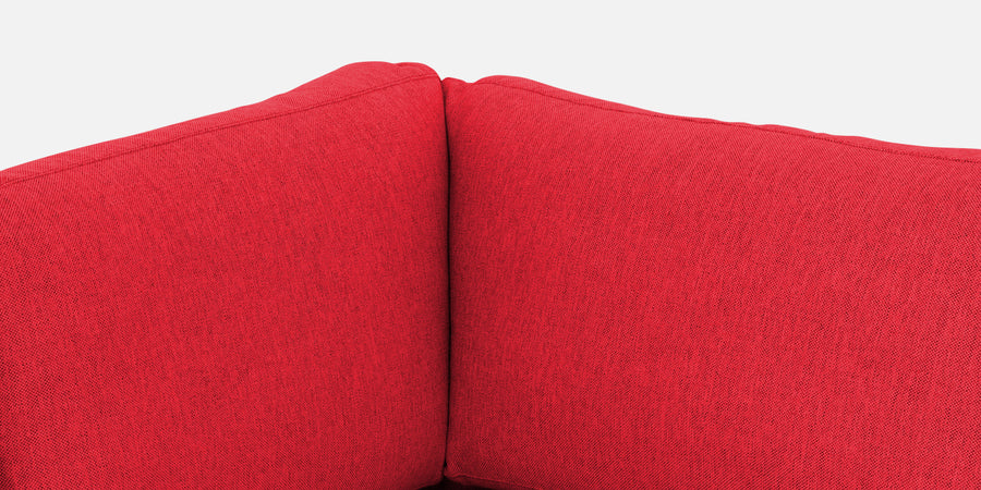 Freedom Velvet 6 Seater Lhs Corner Sofa In Ox Blood Maroon Colour With Ottoman - Febonic Living