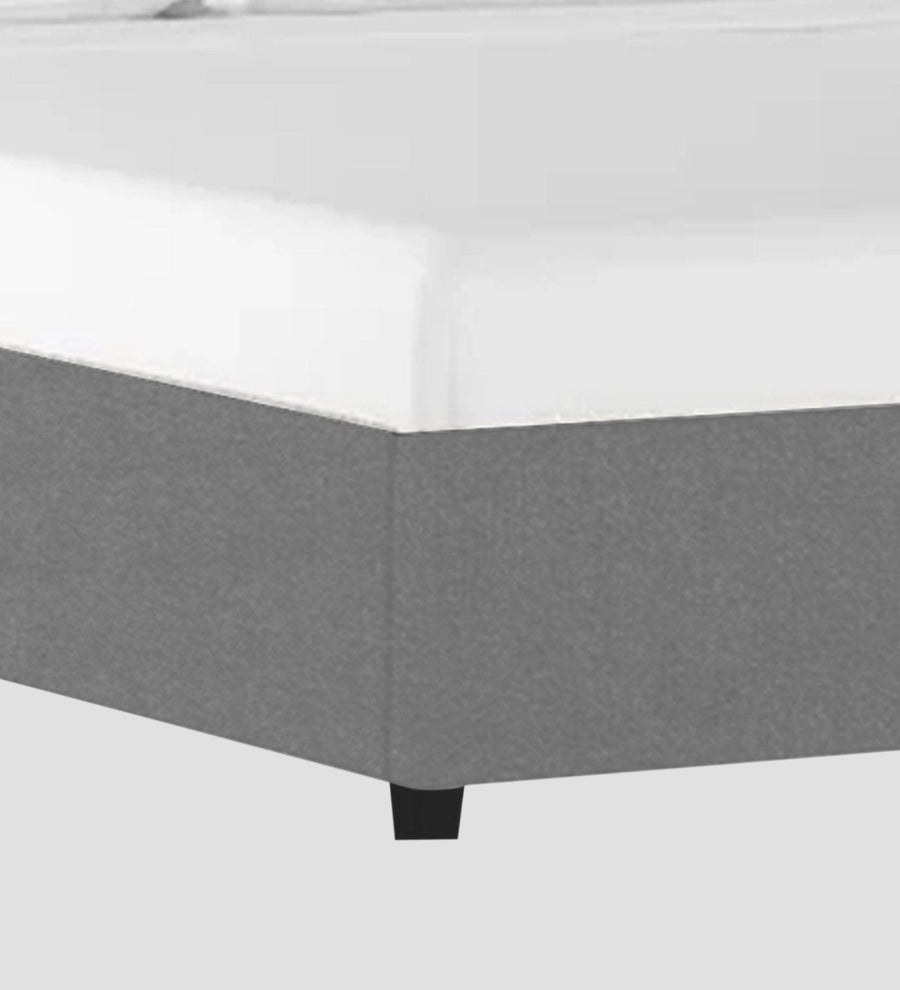 Asyra Velvet Upholstered King Size Bed In Light Grey Colour With Box Storage - Febonic Living