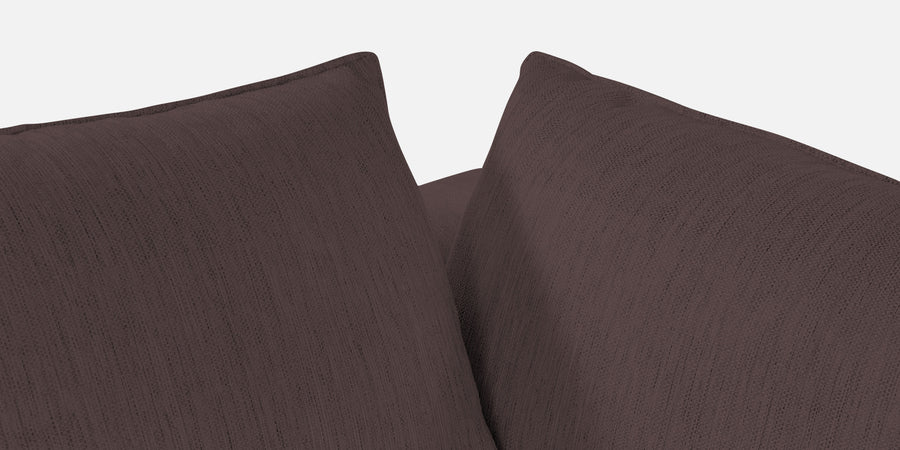 Ziggy Fabric Lhs Sectional Sofa 3 Lounger In Night Brown Colour - Febonic Living
