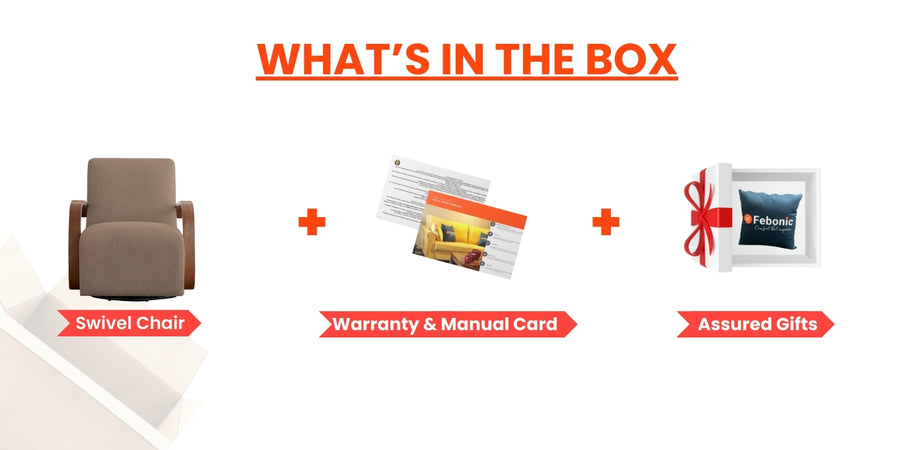 Balma Fabric Swivel Chair In Olive Green Colour - Febonic Living