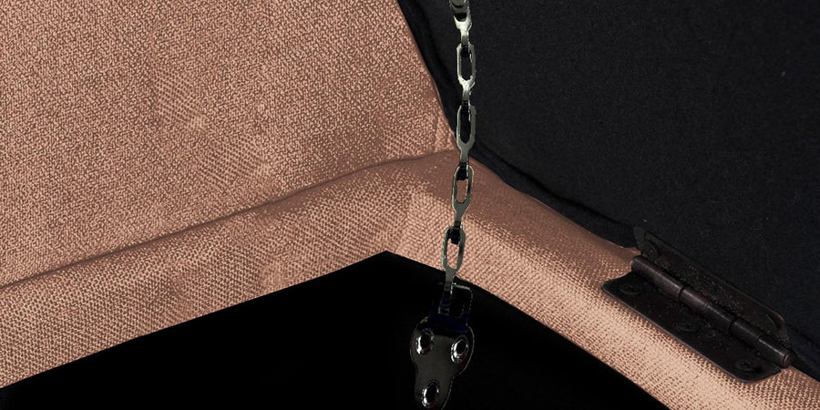 Nowia Fabric 3 Seater Recamier In Cosmic Beige Colour With Storage - Febonic Living