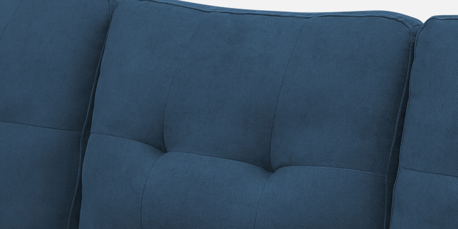 Thomas Fabric RHS Sectional Sofa (2+Lounger) in Light Blue Colour