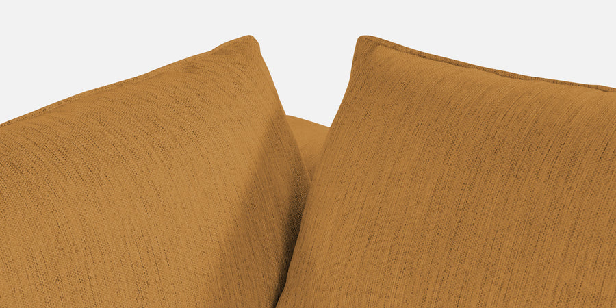 Ziggy Fabric Rhs Sectional Sofa 3 Lounger In Corn Yellow Colour - Febonic Living