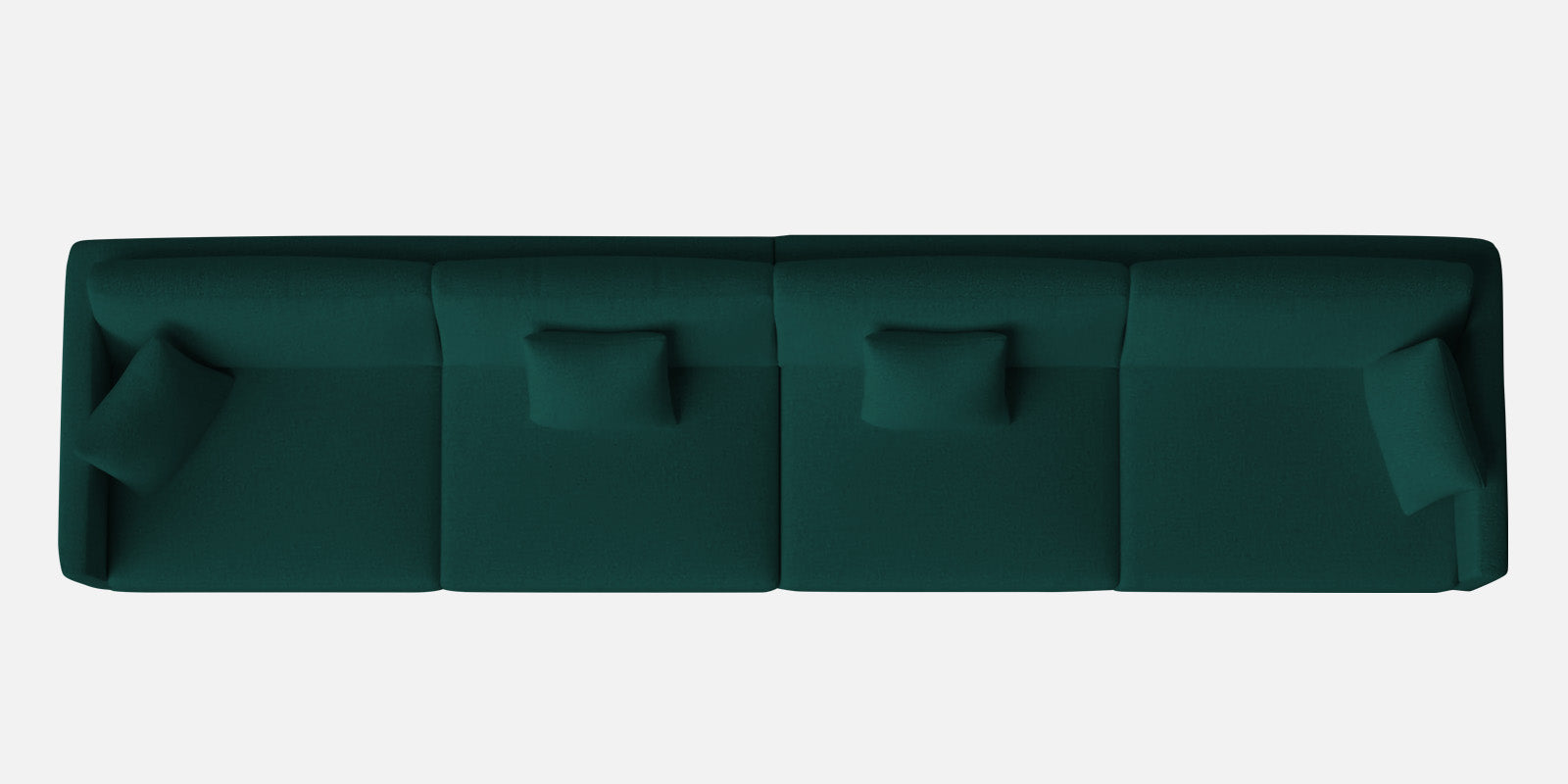 Casso Velvet 4 Seater Sofa in Forest Green Colour