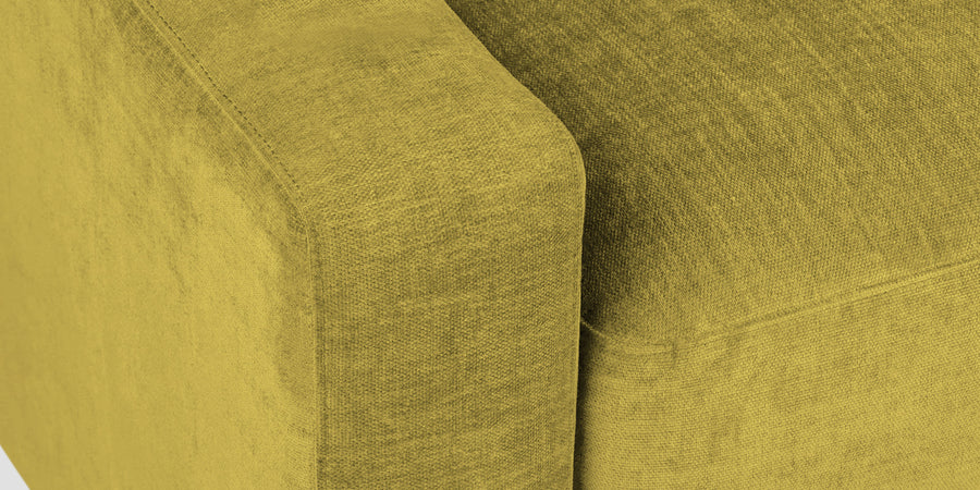 Dara Fabric 2 Seater Sofa In Parrot Green Colour - Febonic Living