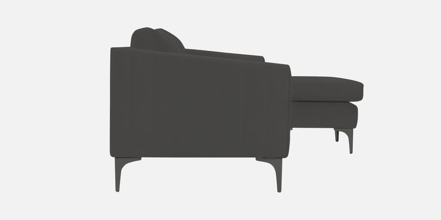Haru Fabric Lhs Sectional Sofa 3 Lounger In Hory Grey Colour - Febonic Living
