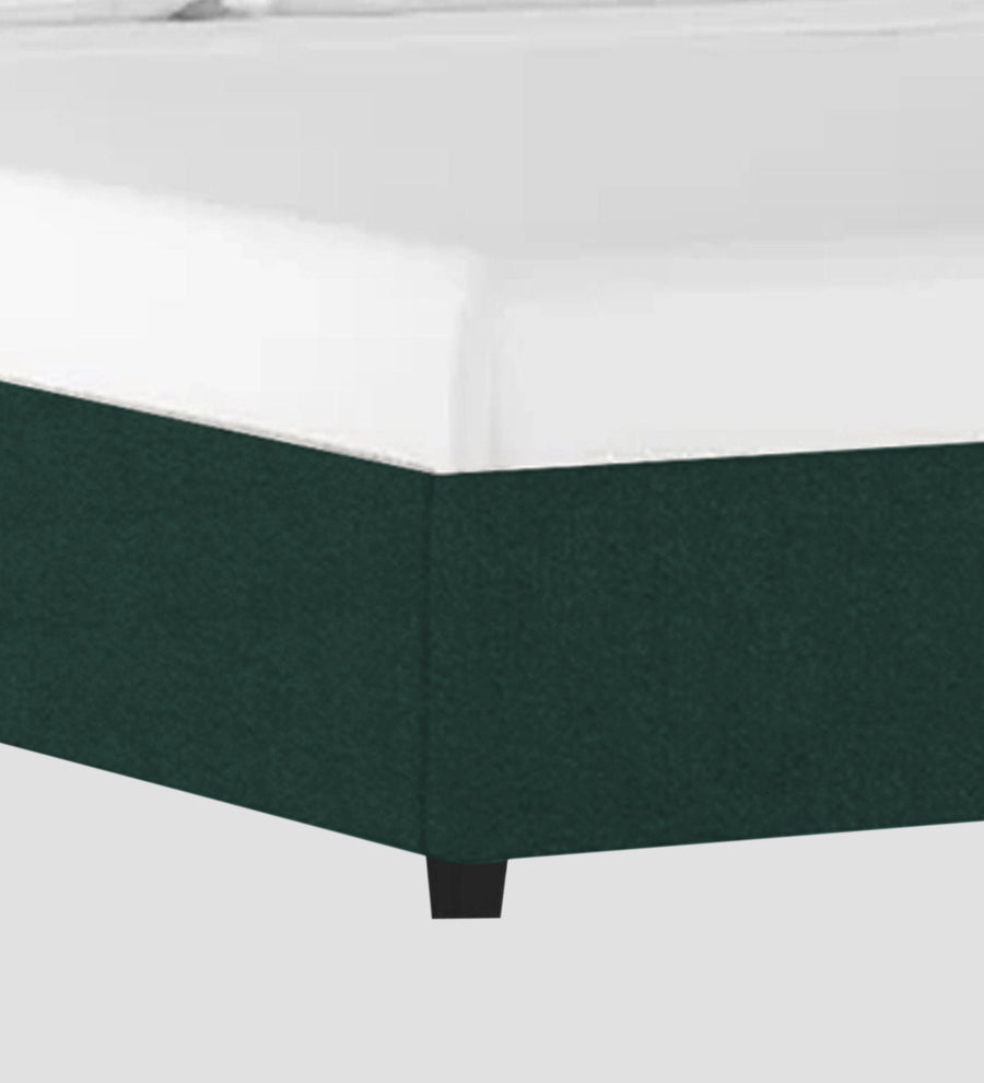 Asyra Velvet Upholstered King Size Bed In Forest Green Colour With Box Storage - Febonic Living