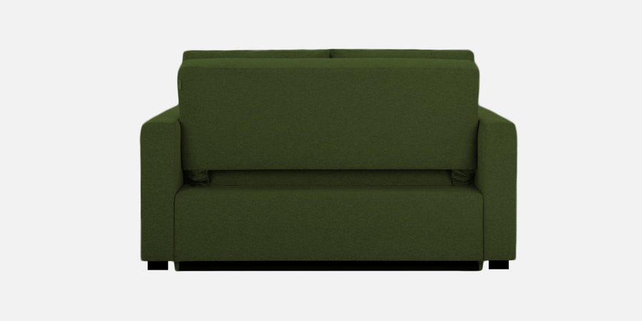 Lobby Fabric 2 Seater Pull Out Sofa Cum Bed In Olive Green Colour - Febonic Living