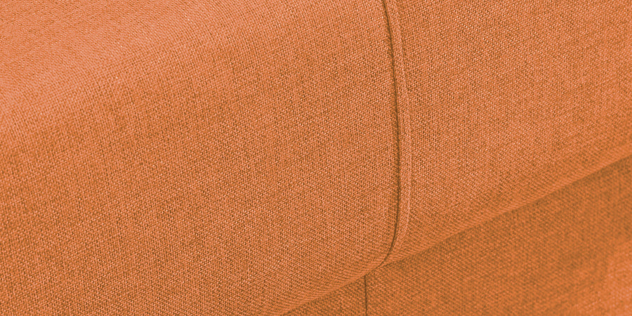 Devo Fabric 2 Seater Sofa In Dark Orange Colour - Febonic Living