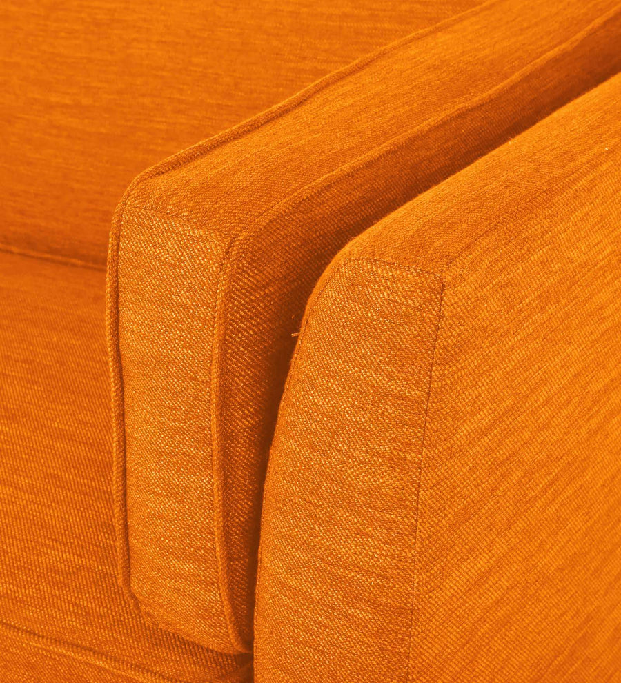 Nigar Fabric 1 Seater Sofa In Vivid Orange Colour - Febonic Living