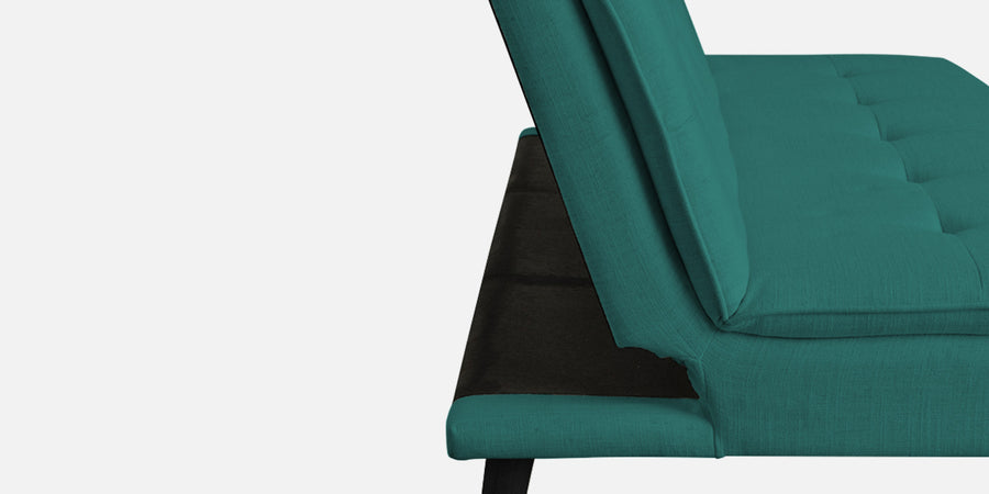 Toner Fabric 3 Seater Convertible Sofa Cum Bed In Sea Green Colour - Febonic Living