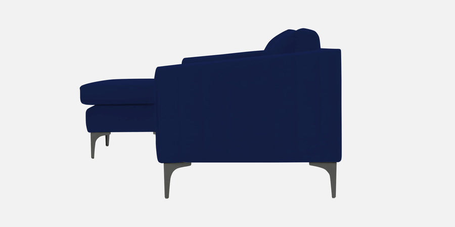 Haru Fabric Rhs Sectional Sofa 3 Lounger In Imperial Blue Colour - Febonic Living